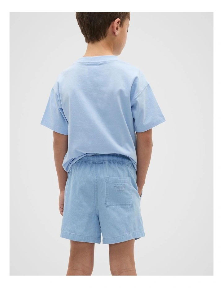 Core Logo Short in Chambray image 2