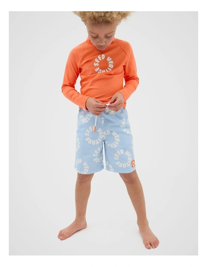 Logo Boardshort in Luna Blue image 1