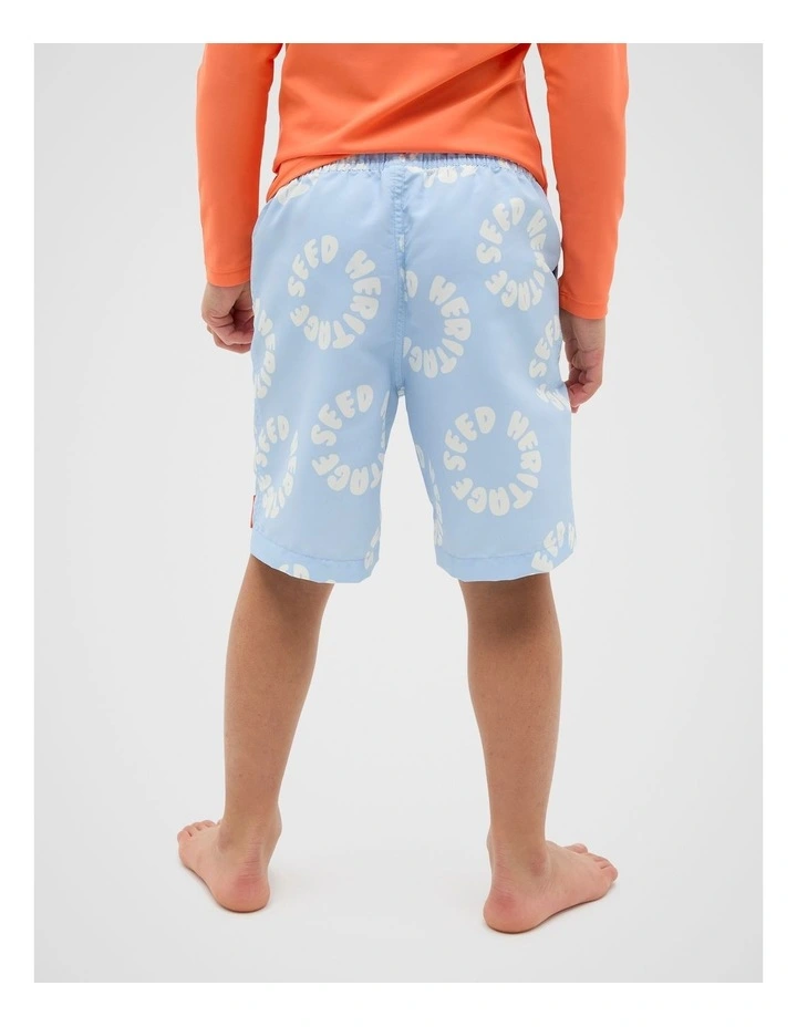 Logo Boardshort in Luna Blue image 2