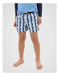 Wave Boardshort in Midnight Blue