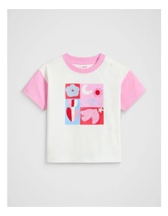 Floral Tee in Canvas