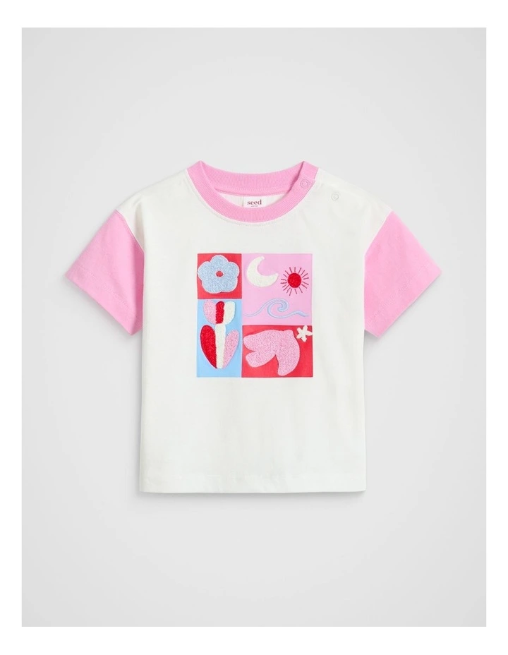 Floral Tee in Canvas image 1