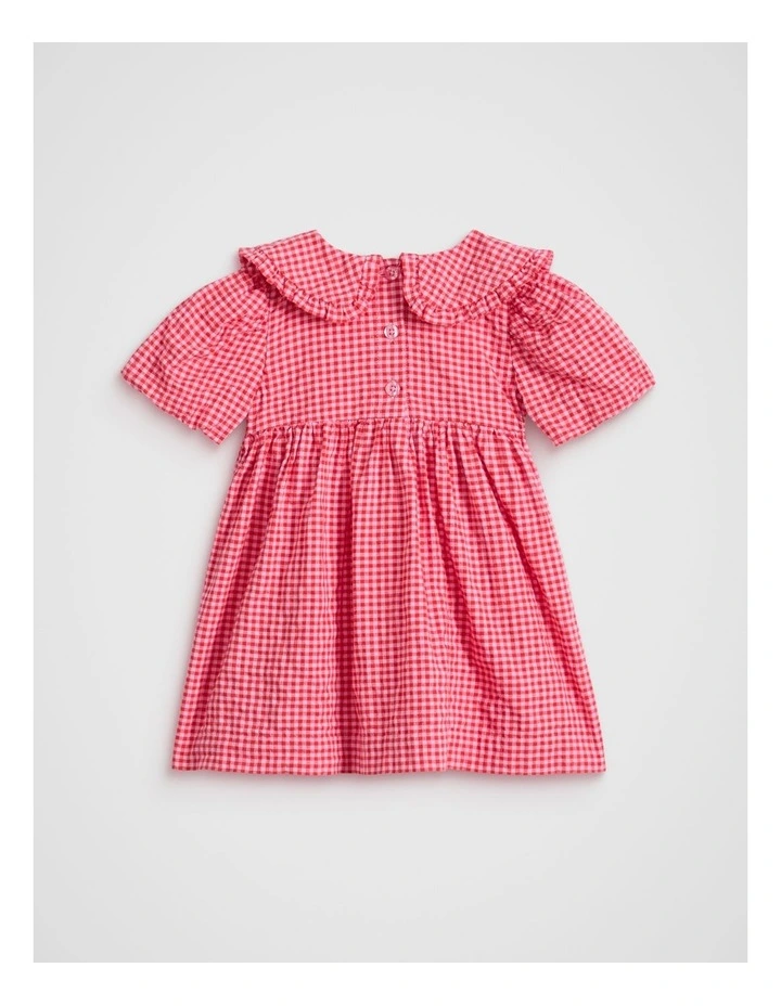 Gingham Dress in Pink image 2