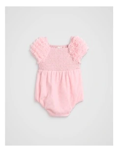 Tulle Bubble Romper in Cupcake