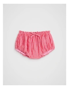 Gingham Bubble Bloomer in Pink