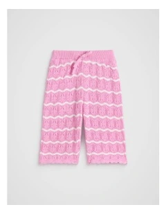 Crochet Pant in Candy Pink