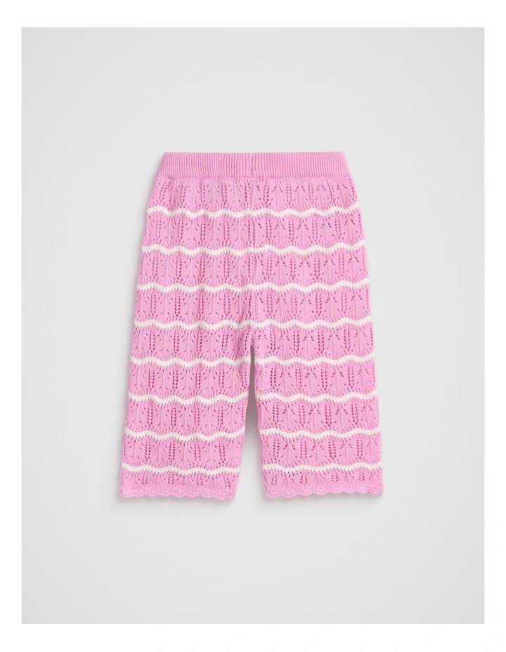 Crochet Pant in Candy Pink image 2