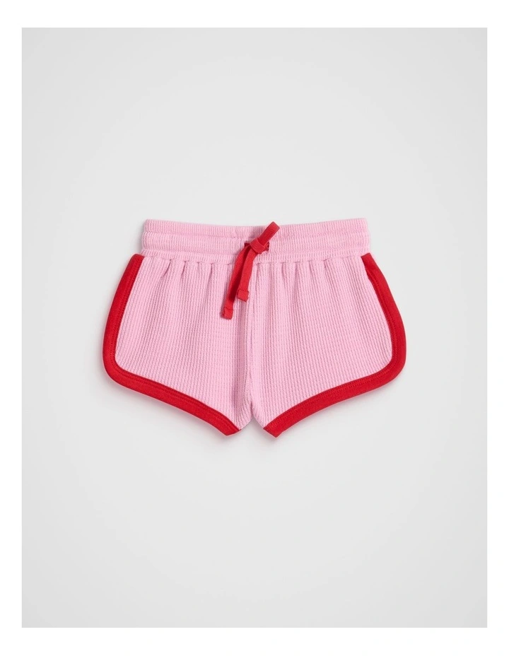 Waffle Logo Short in Candy Pink image 1