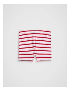 Stripe Bike Short in Chilli Stripe