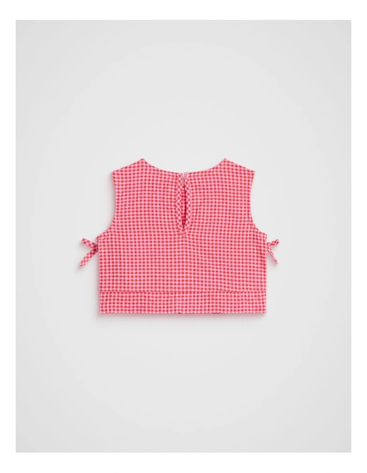 Gingham Top in Multi image 2