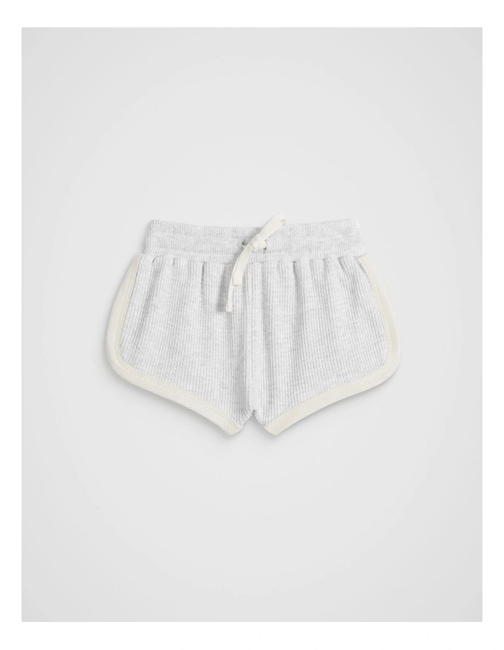 Waffle Logo Short in Light Grey Marle image 1