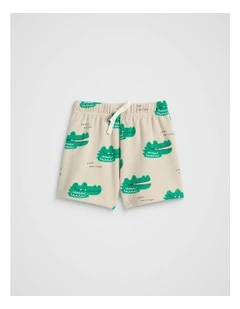 Croc Track Short in Cool Stone