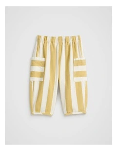Stripe Pull On Pant in Desert Sand