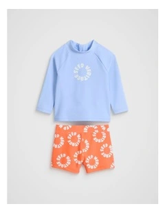 Logo Swim Set in Multi
