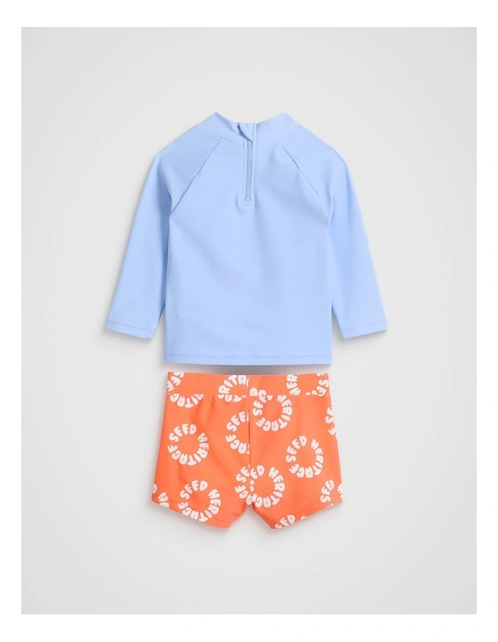 Logo Swim Set in Multi image 2