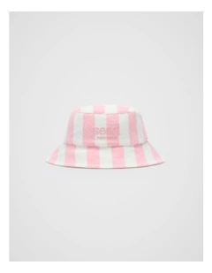 Stripe Logo Hat in Bubblegum