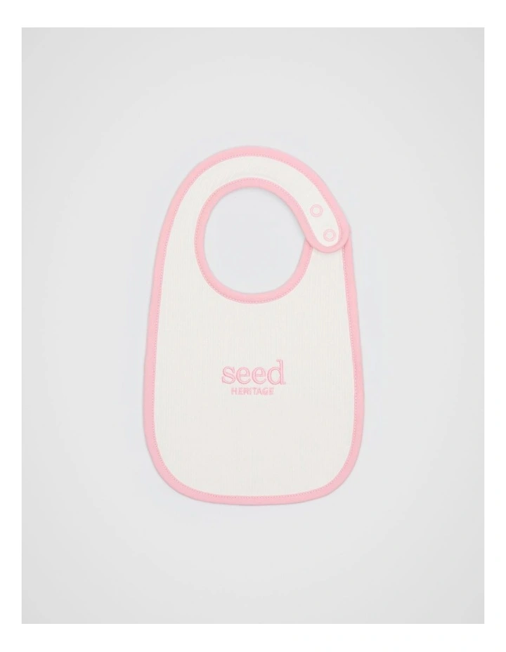 Logo Rib Bib in Classic Cream image 1
