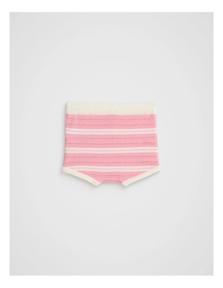 Stripe Knit Bloomer in Bubblegum image 2