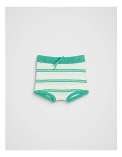 Stripe Knit Bloomer in Classic Cream