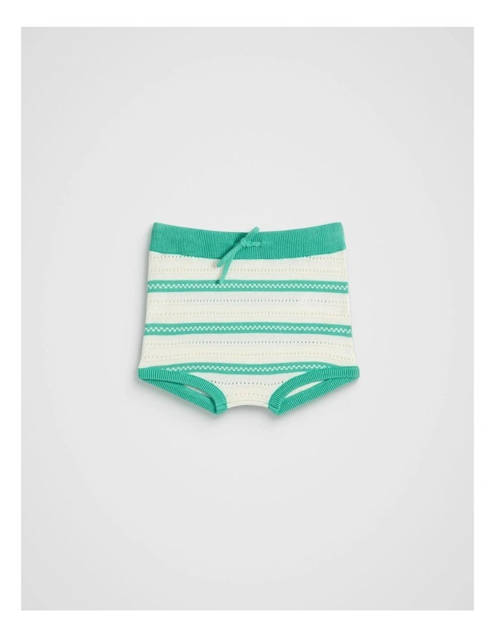 Stripe Knit Bloomer in Classic Cream image 1