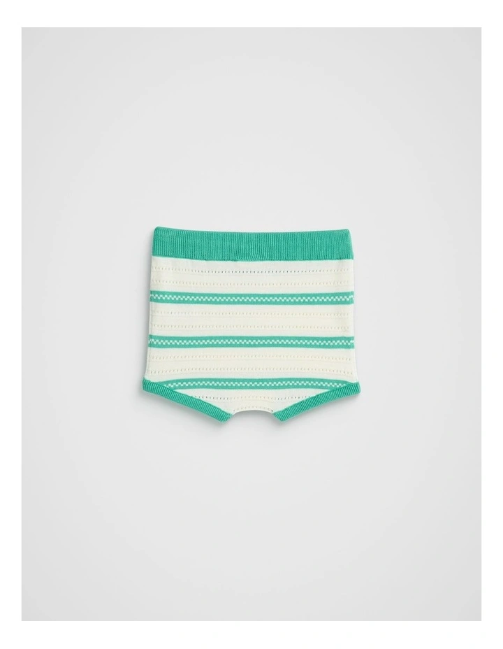 Stripe Knit Bloomer in Classic Cream image 2