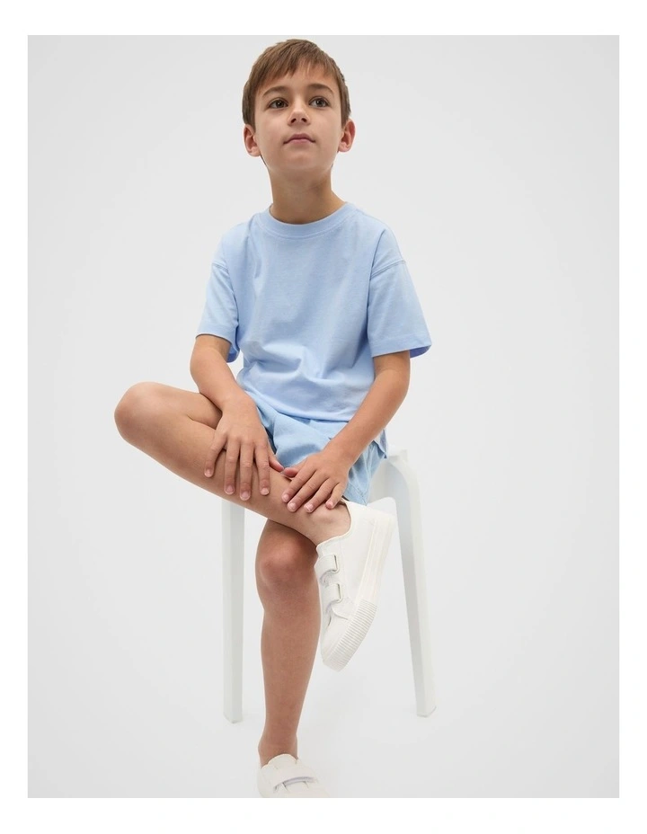 Oversized Tee in Luna Blue image 3