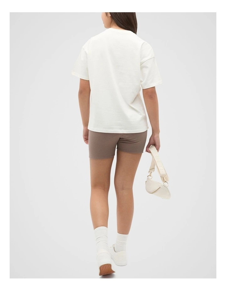 Sun Oversized Tee in Canvas image 2