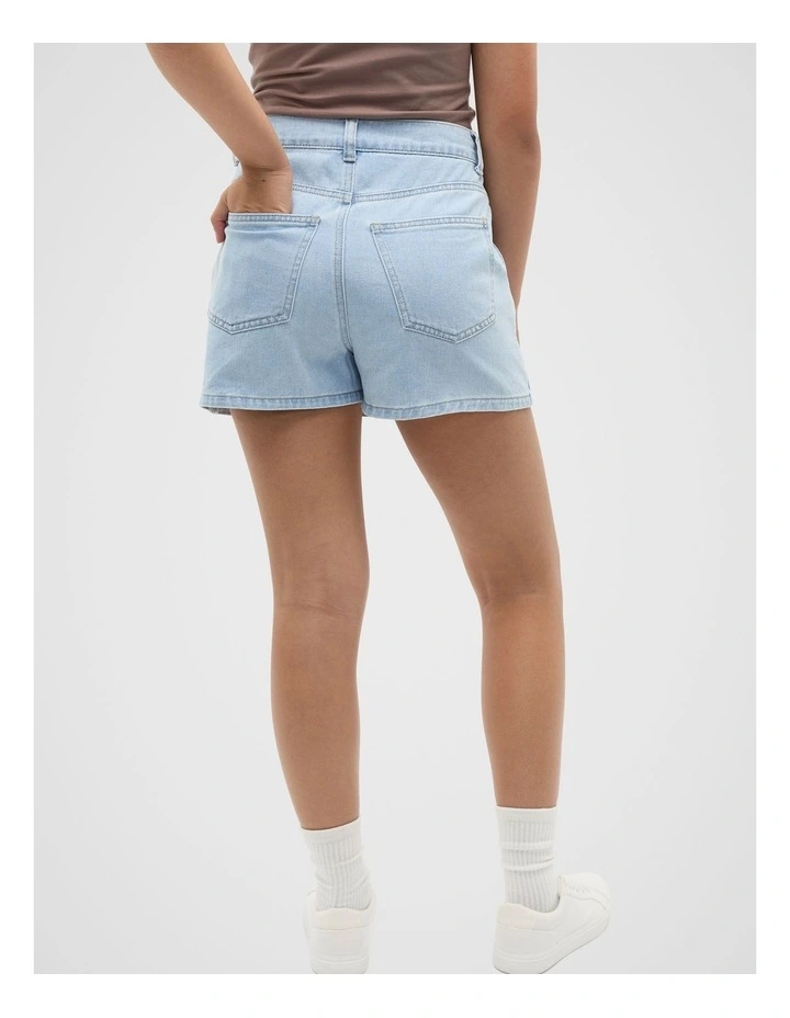 Pocket Denim Skort in Light Wash image 2