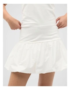Spliced Bubble Skort in Canvas