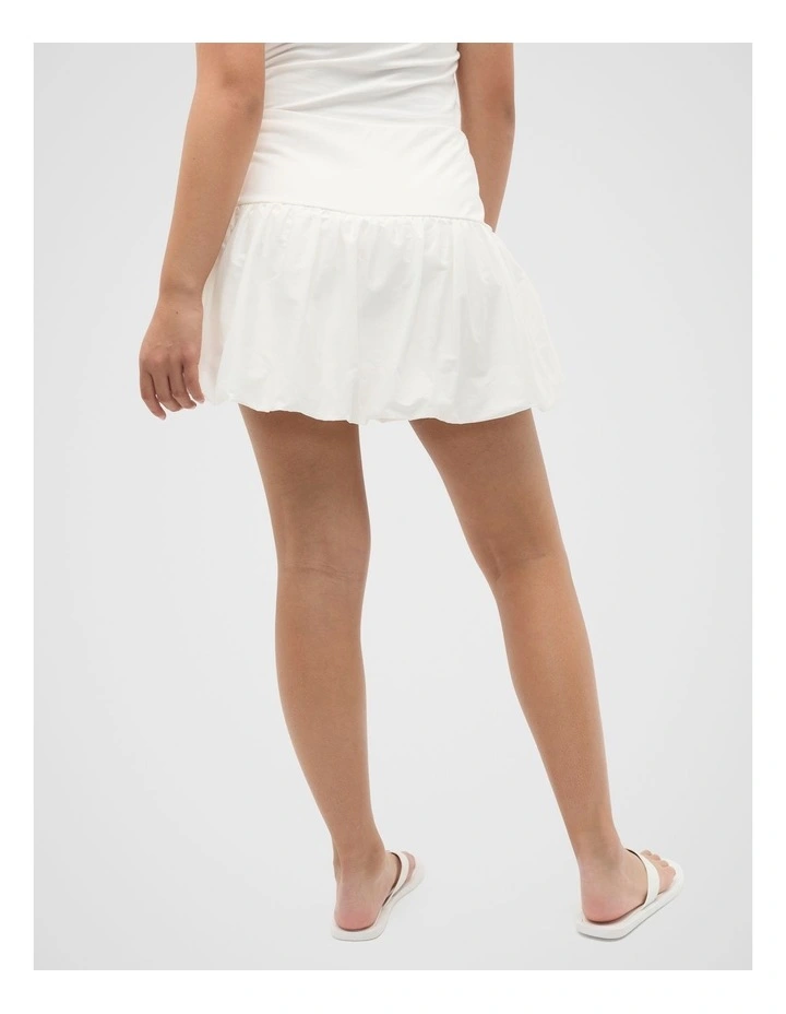 Spliced Bubble Skort in Canvas image 2