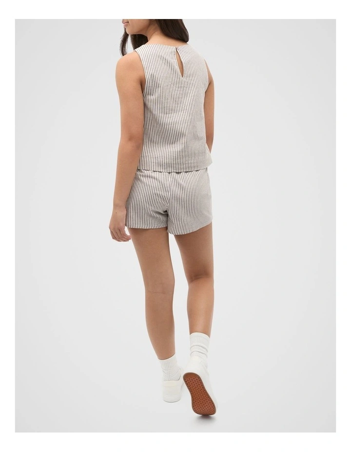 Stripe Top in Mushroom image 2