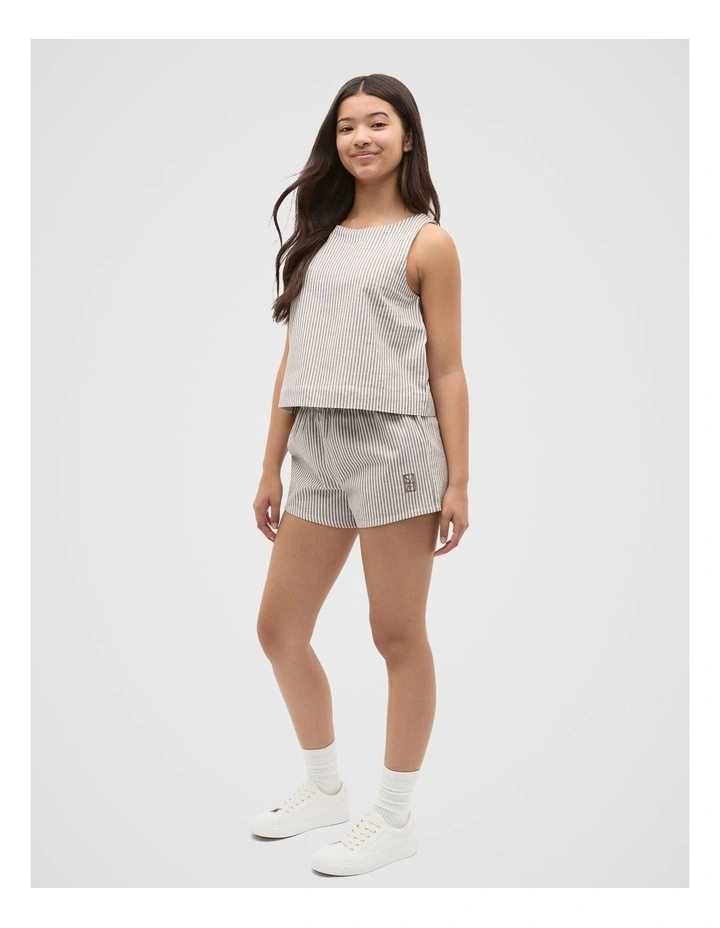 Stripe Top in Mushroom image 4