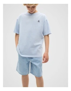 Garment Dye Tee in Sky