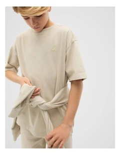 Garment Dye Tee in Cool Stone