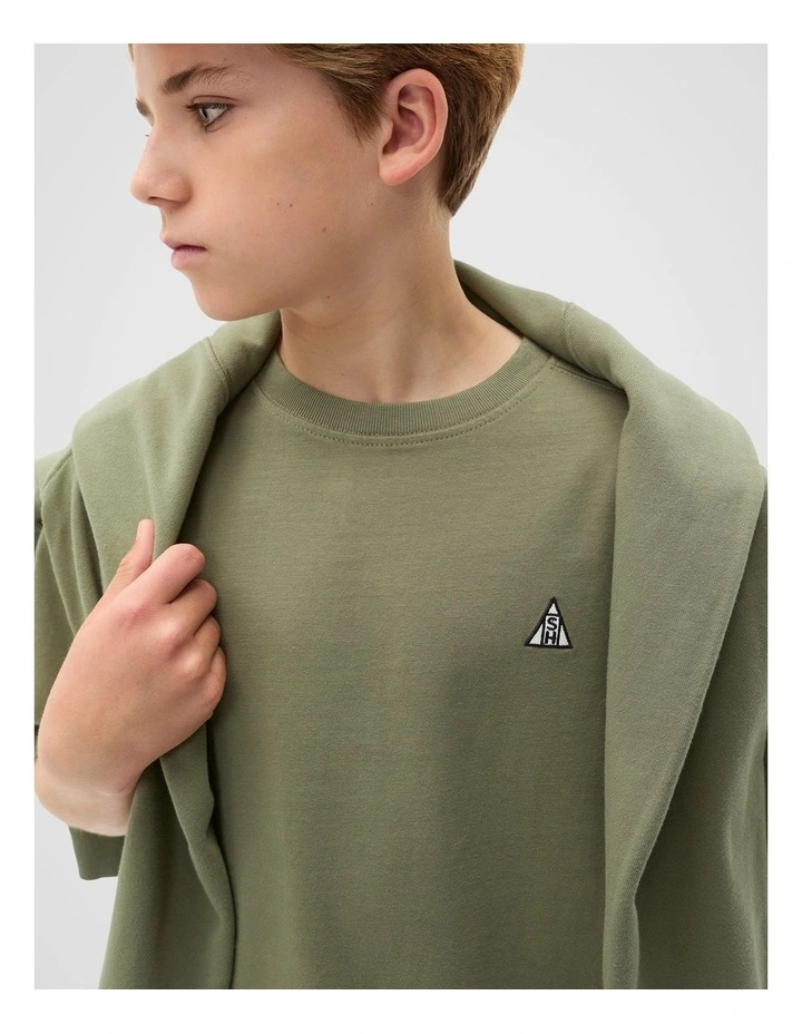Garment Dye Tee in Vintage Khaki image 3