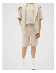 Chino Short in Cool Stone