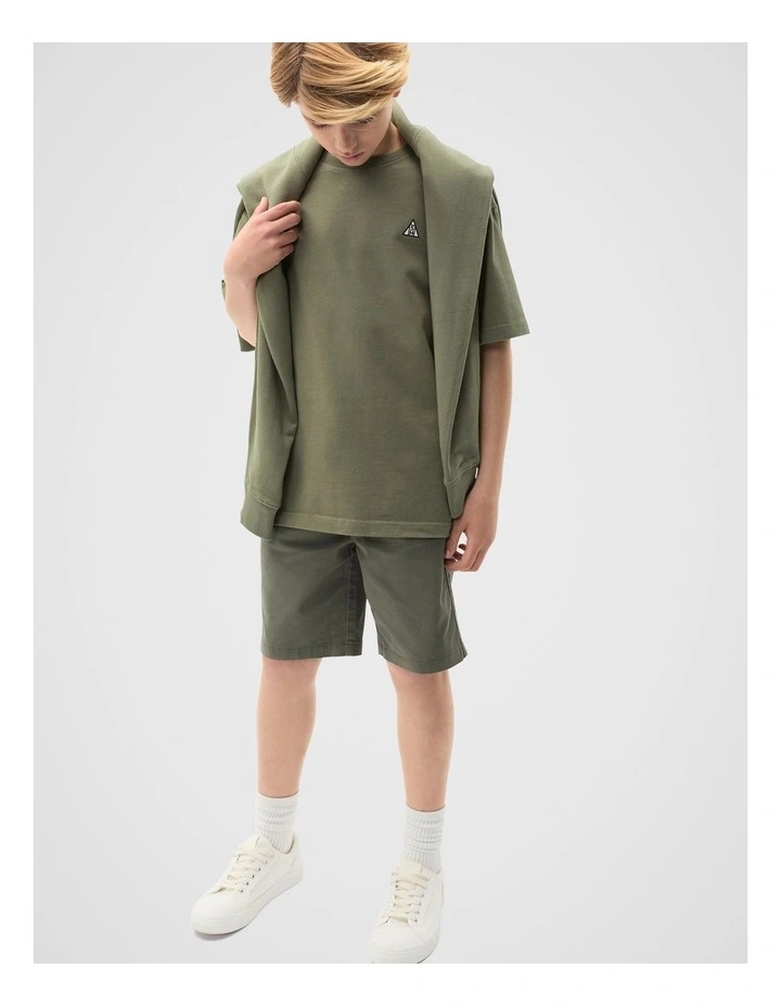 Chino Shorts in Vintage Khaki image 3