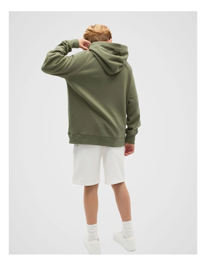 Garment Dye Hoodie in Vintage Khaki image 2