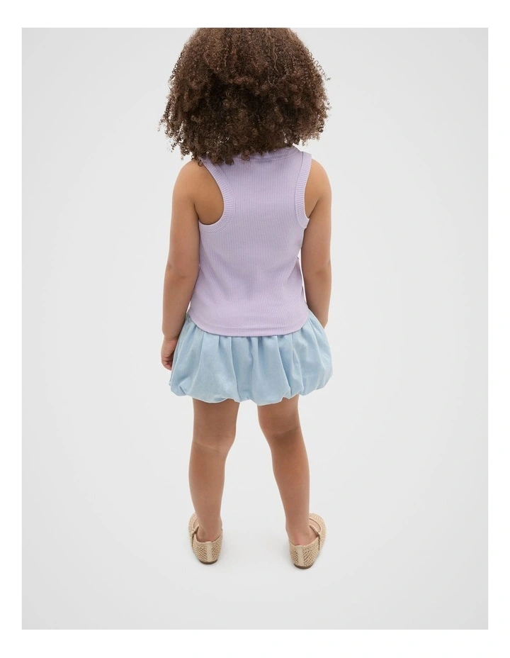 Core Logo Rib Tank in Lavender image 2
