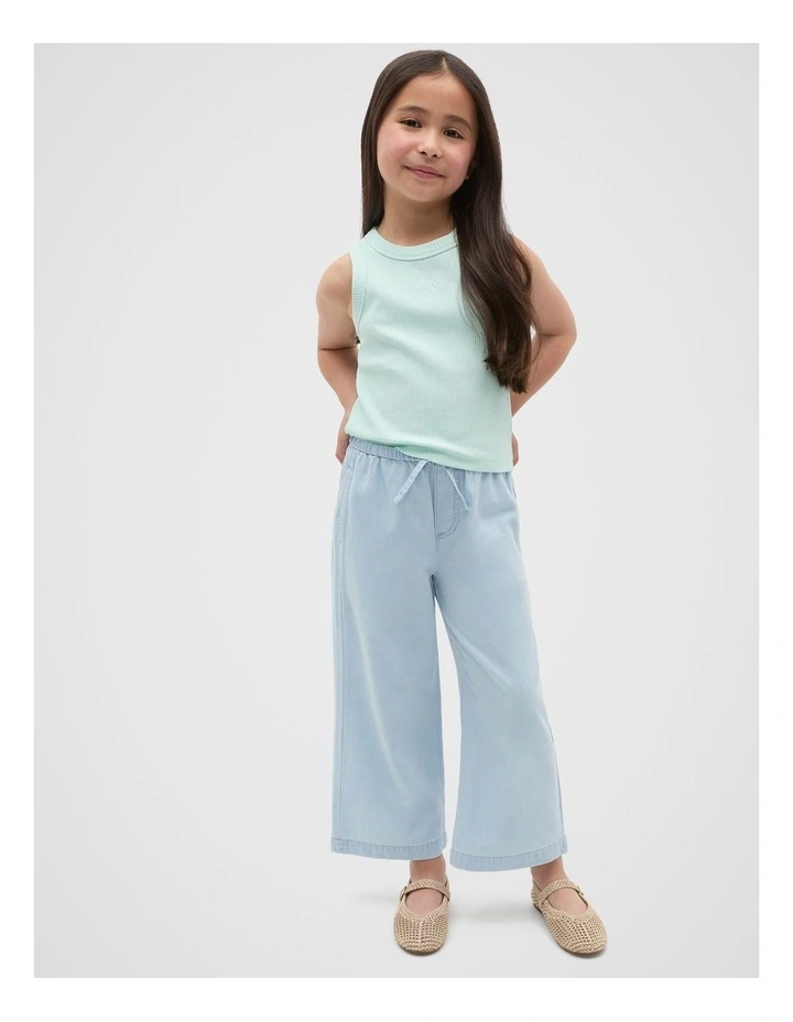Core Logo Rib Tank in Soft Mint image 3