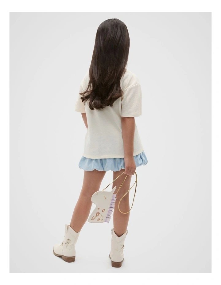 Floral Pony Tee in Vintage Cream image 2
