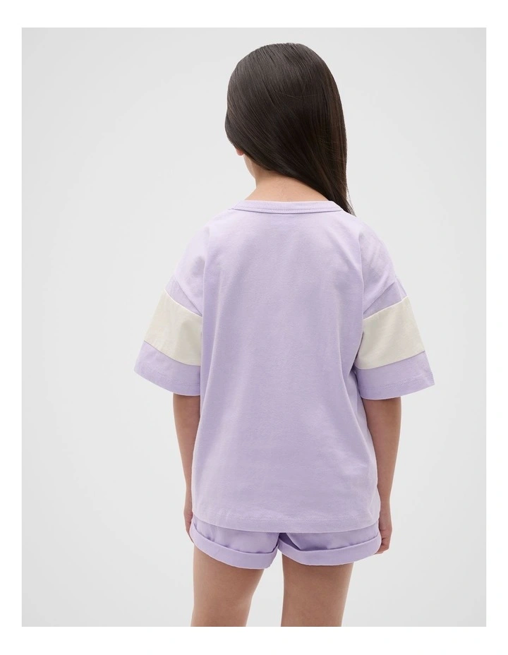 Relaxed Logo Tee in Lavender image 2