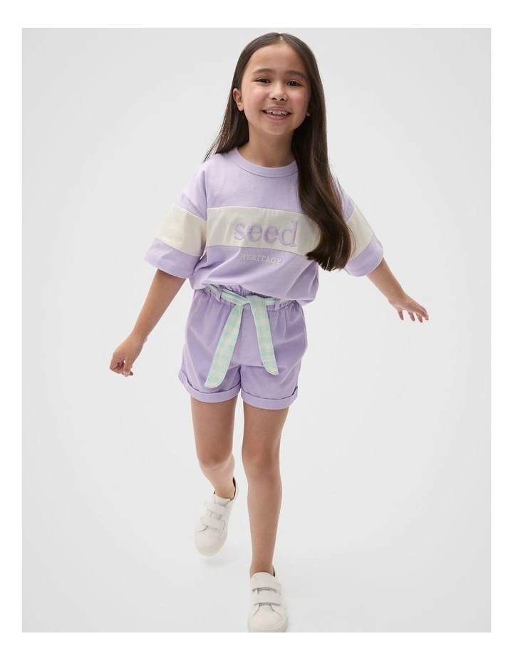 Relaxed Logo Tee in Lavender image 3