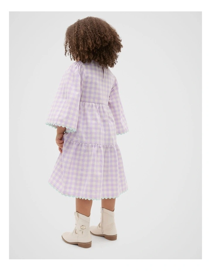 Tiered Gingham Dress image 2