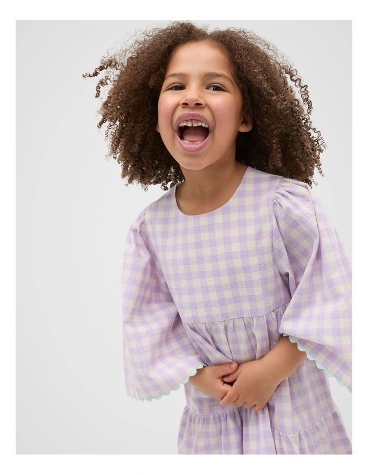 Tiered Gingham Dress image 3