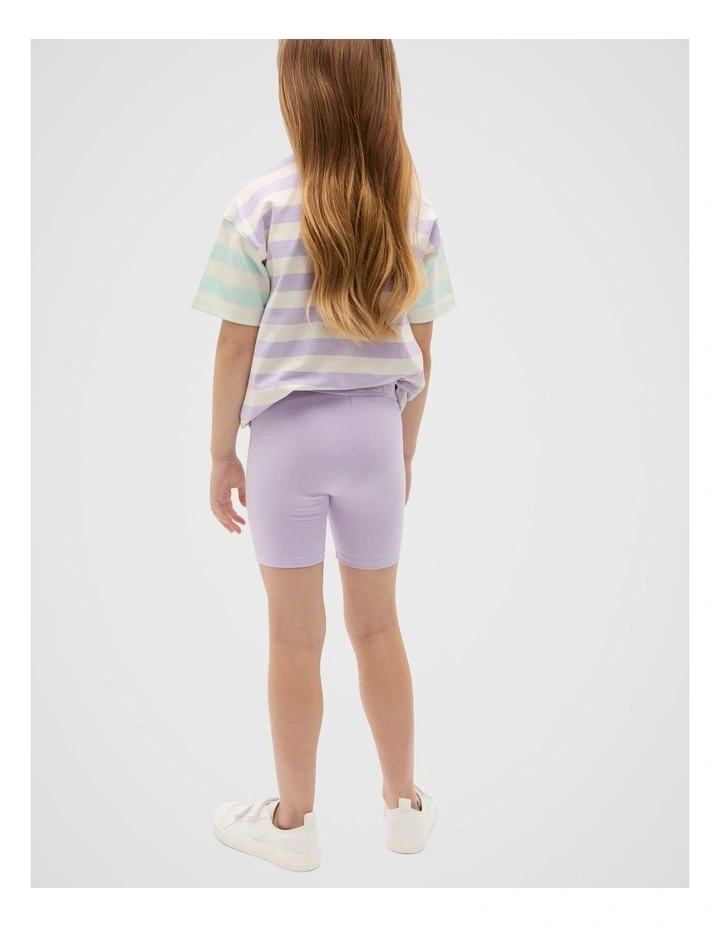 Core Logo Bike Short in Lavender image 2