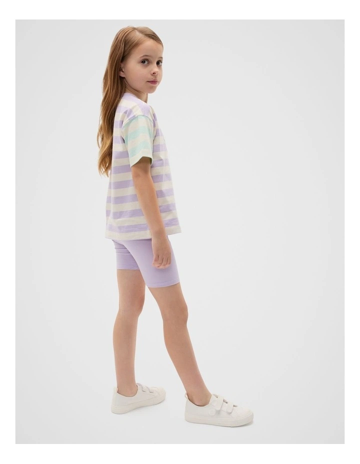 Core Logo Bike Short in Lavender image 3