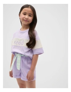 Paperbag Short in Lavender