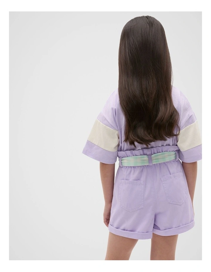 Paperbag Short in Lavender image 2