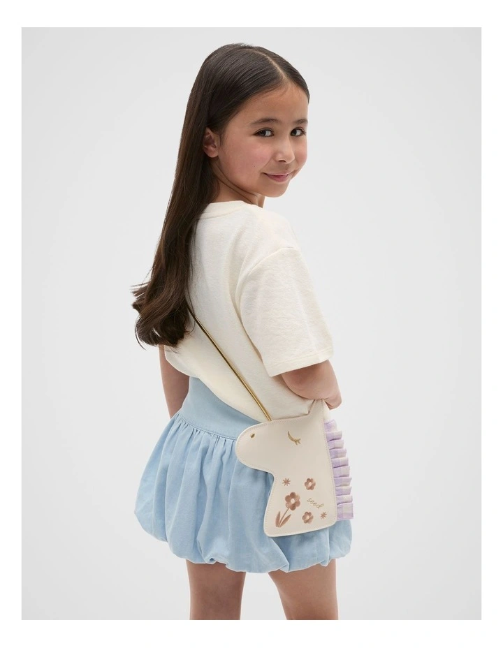 Bubble Skirt in Powder Blue Wash image 2